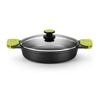 BRA Foodie Tall Casserole Pan (36cm, 7.0L). Premium Aluminium cast Non Stick Casserole Dish with Lid. Suitable for All Heat Sources Including Induction. Oven Safe Body, 100% PFOA-Free