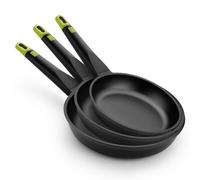 BRA Foodie Set of 3 18cm, 22cm & 26cm Frying Pans