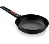 BRA Infinity Non-Stick Aluminium Frying Pan with Detachable Handle - Black & Red (22cm) Large Frying Pan for Induction Hob & All Other Heat Sources. 100% Recycled Aluminium Large Induction Compatible.