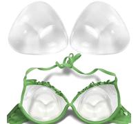 Bra Inserts Push Up, 1 Pair Soft Breathable Silicone Chicken Fillet Bra Inserts, Transparent Breast Enhancers for Women Bikini Swimsuit Dresses