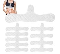 BRA LINES - PACK OF 10 BON UNDER PADS - Washable Cotton Bra Liners, Breathable Cotton Blend, Breast Enhancers, Lingerie Accessories for Women Sports