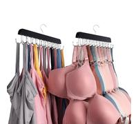 Bra Organizer for Closet，Tank Top Hangers Space Saving，Sports Bra Hangers for Closet Organizer，with 40 Hanger Hooks Space Saver，Multi Clothes Hangers Space Saving，Dorm Organizers and Storage