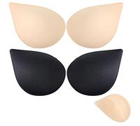 Bra Pad Inserts 2 Pairs Removable Bra Padding Comfortable Bra Inserts Breathable Breast Pads for Women Bikini Dresses Swimwear Sports Bras
