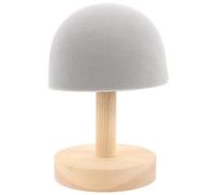 Bra Padded round Base Wooden Ironing Board for Hats | Grey Cloth Cover, Smooth Padded Surface, Space Saving Design, for Dorm Rooms and Crafts
