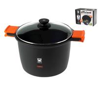 Bra Pan 6.8 L Round Black, Orange 24x30x18 cm