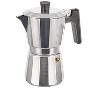 BRA Perfecta - Italian Induction Coffee Maker, Aluminum, 6 cup capacity, silver