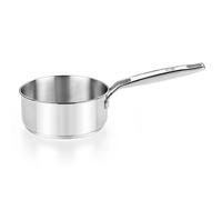 BRA Signature Stainless Steel Saucepan 18cm. Suitable for All Hobs and as Induction Hob Pan. Fully Stainless Steel Saucepan. Non Toxic Pan.