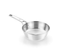 BRA Signature Deep 20cm Frying Pan 18-10 Stainless Steel Non-Stick Triple Diffuser Base Suitable for All Hobs and Induction Types