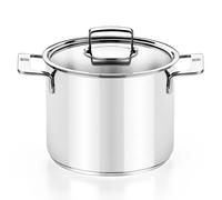 BRA Signature Stock Pot 24cm Non Stick Aluminium Silver Induction