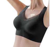 Bra Tops for Women Uk, Sports Bras Women High Impact, Underwear Comfort and Double Support for Large Bust Push Up Seamless Non Wired Support Full Coverage Bralettes Everyday Plus Size Bras
