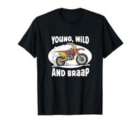 Braaap Motocross Trail Riding Dirt Bike Offroad Biking Kids T-Shirt