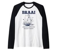 Braai Because Leftovers Doesn't Count South African BBQ Raglan Baseball Tee