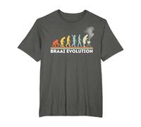 Braai Evolution South Africa T-Shirt, Men's Big and Tall, Asphalt Grey, 3X Tall