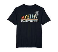 Braai Evolution South Africa T-Shirt, Men's Big and Tall, Black, 5X Tall