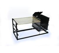 Braaiwood UK BBQ / Braai Ember Maker and Grid Stand - Transform your existing or New Brick Area DIY Built in sits nicely on top Easy to build with no tools required, Black (122/29)