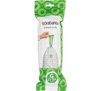 Brabantia White Drawstring Handle Bin Liner 30Ltr (1 x 20)