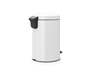 Brabantia 111969 Pedal Bin newIcon with Plastic Inner Bucket, 12 Litre - White