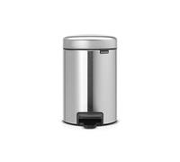 Brabantia 113222 Pedal Bin newIcon with Plastic Inner Bucket, 3 Litre - Matt Steel