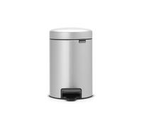 Brabantia 113260 Pedal Bin Newicon with plastic inner Bucket, Metallic Grey - 3 L