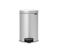 Brabantia 113680 Pedal Bin Newicon with plastic inner Bucket Metallic Grey, 12L