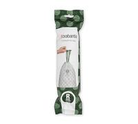 Brabantia 115622 Perfectfit Bags, Code R, 36L, 10 Pcs, White, 36 L/Size R