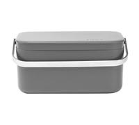 Brabantia 117541 Food Waste Caddy, Dark Grey, 12.7 x 22.1 x 10.7 cm