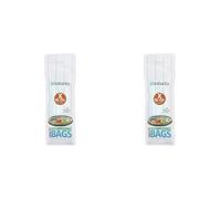 Brabantia 118685 Compostable Bin Liners PerfectFit Size X, 10-12L, 10 Bags per roll, White, 10-12 L (Pack of 2)