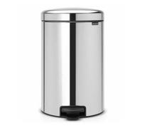 Brabantia 20L NewIcon Pedal Bin - Brilliant Steel, Silver