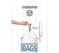 Brabantia 246784 Set 12 Roll of Bin Bags (Pack of 10 Bags Per Roll) H50 60L