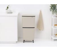 Brabantia 25+10+10 Liter Recycle Bin - Beige