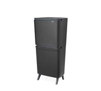 Brabantia 25+10+10 Liter Recycle Bin - Dark Grey