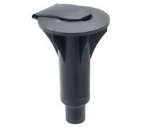 Brabantia 296789 Concrete Tube With Handy Closure Cap Sturdy, Weather Resistant Plastic, Black, 45 mm