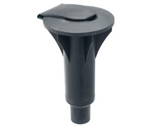 Brabantia 296789 Concrete Tube With Handy Closure Cap Sturdy, Weather Resistant Plastic, Black, 45 mm