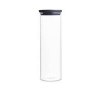 Brabantia 298240 Glass Stackable Tall Jar, Transparent, 1.9 L