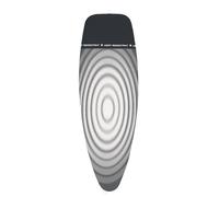 Brabantia 2mm Built-in-Foam Ironing Board Cover with Parking Zone (D Board/Titan Oval) Heat-Resistant, Non-Slip, Cord Fastener