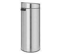 Brabantia Touch Tall Stainless Steel Effect Metal Bin - 30L Freestanding