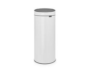 Brabantia 30-Litre Touch Bin In White White