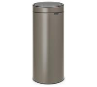 Brabantia Touch Bin New, 30L, Plastic Inner Bucket, Platinum