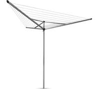 Brabantia 30m Essential Rotary Washing Line (Metallic Grey) Collapsible Umbrell