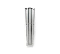 Brabantia 311420 Metal Soil Spear Ground Spike for Essential Rotary Washing Line (35 mm) Solid Anchoring No Concrete, Plastic Lid Cap (Metal/Black)