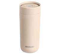 Brabantia 330ml Insulated Coffee Cup, Leak-Proof Travel Mug with Click Lid | 330ml double-wall stainless steel travel mug with a one-finger click lid, keeping coffee hot 6 hours or cold 15.