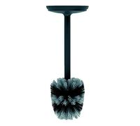 Brabantia 370021 Stainless Steel Handled Toilet Brush - Stainless Steel Black, 10 x 20 x 40 cm