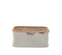 Brabantia Laundry Basket with Bamboo Top, Fabric, Grey, 40L