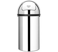 Brabantia Push Bin 60 Litre Brilliant Steel