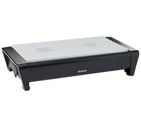 Brabantia 477140 Food Warmer, 2 Burner - Matt Black with Grey Grill, 40 x 20 x 10 cm
