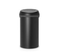 Brabantia 128981 Kitchen Touch Bin, Mineral Moonlight Black, 60 L