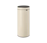 Brabantia 8 Gal Kitchen Touch Trash Can New (Soft Beige) Removable Lid Soft-Touch Open Garbage Can + Bags