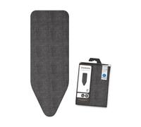 Brabantia 8mm Thick Underlay Ironing Board Cover (C Board/Denim Black) Heat-Resistant, Non-Slip, Cord Fastener