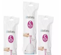 BRABANTIA Bin Liner Dispenser Pack 12 Litre (roll 20 bags)
