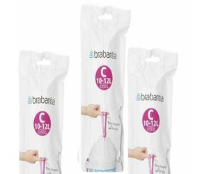 Brabantia Bin Liners 12L Code C 12 Litre PerfectFit Bags roll 20 Pk 3 Rolls